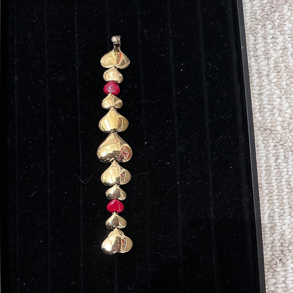 Authentic Louis Vuitton Heart Gold Plated Bracelet